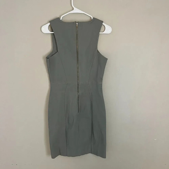 Twenty8Twelve Women Gray Mini Dress 40 Lambs Leather Sleeveless by Sienna Miller - Picture 9 of 12